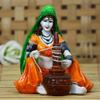 Rajasthani Lady Using Makhan Handi Polyresin Statue