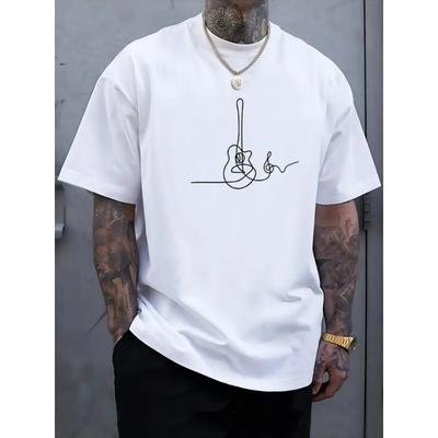 Europese maten Europese en Amerikaanse markt hete verkoop heren eenvoudig t-shirt met letterprint geschikt voor dagelijks woon-werkverkeer geschikt voor vier seizoenen
