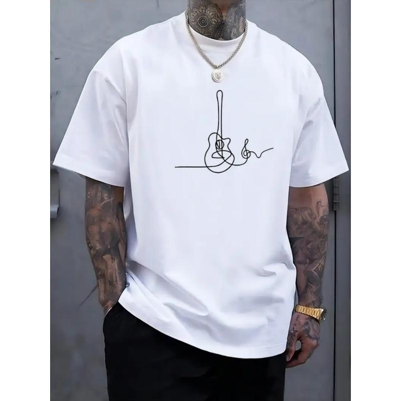 European sizes European and American market hot sale men's simple letter print t-shirt suitable for daily commuting suitable for four seasons wear