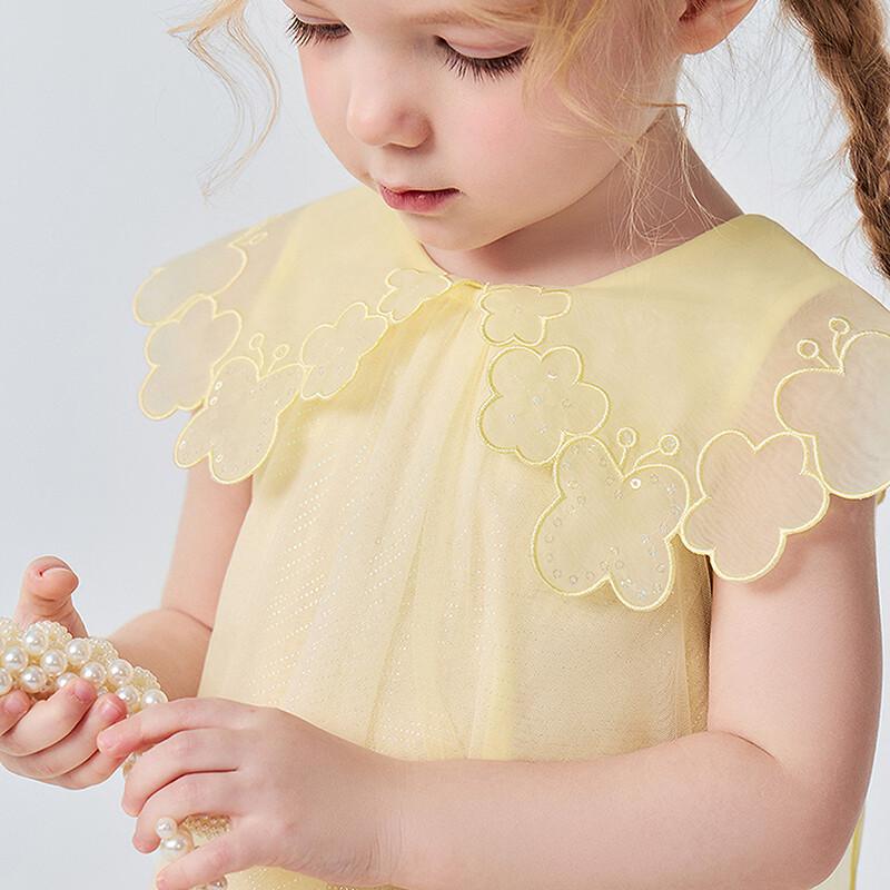 Minibala Girls' Butterfly Mesh Princess Dress