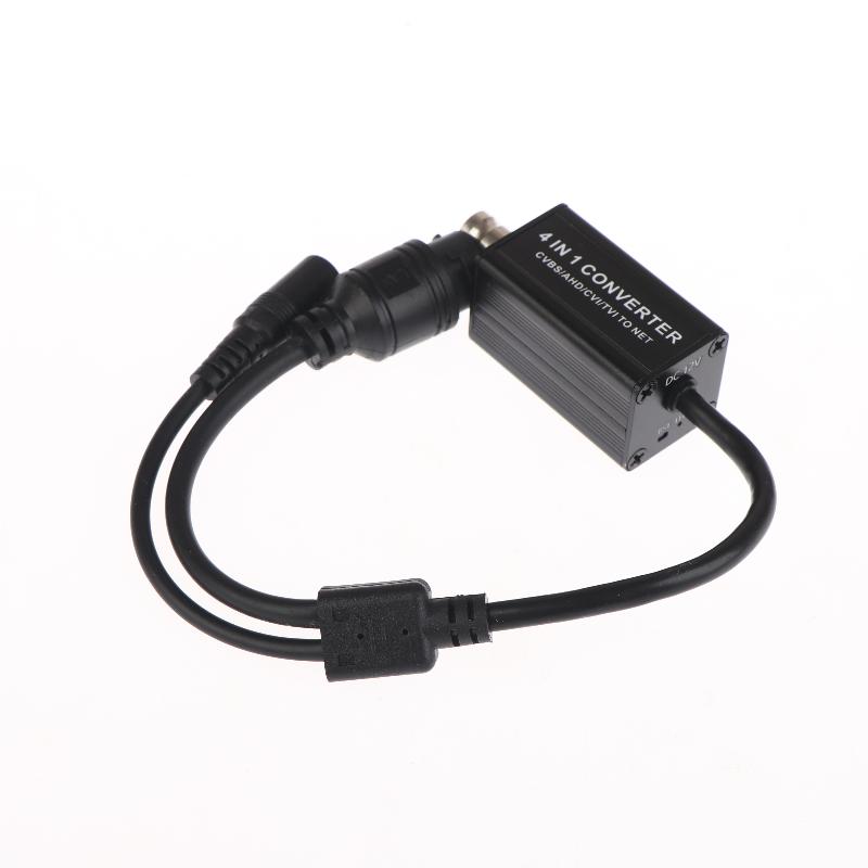 

4-в-1 Конвертер сигналів AHD/TVI/CVI/CVBS з виходом RJ45, входом BNC, DC 5-15 В, H.265, RTSP Адаптер для системи відеоспостереження