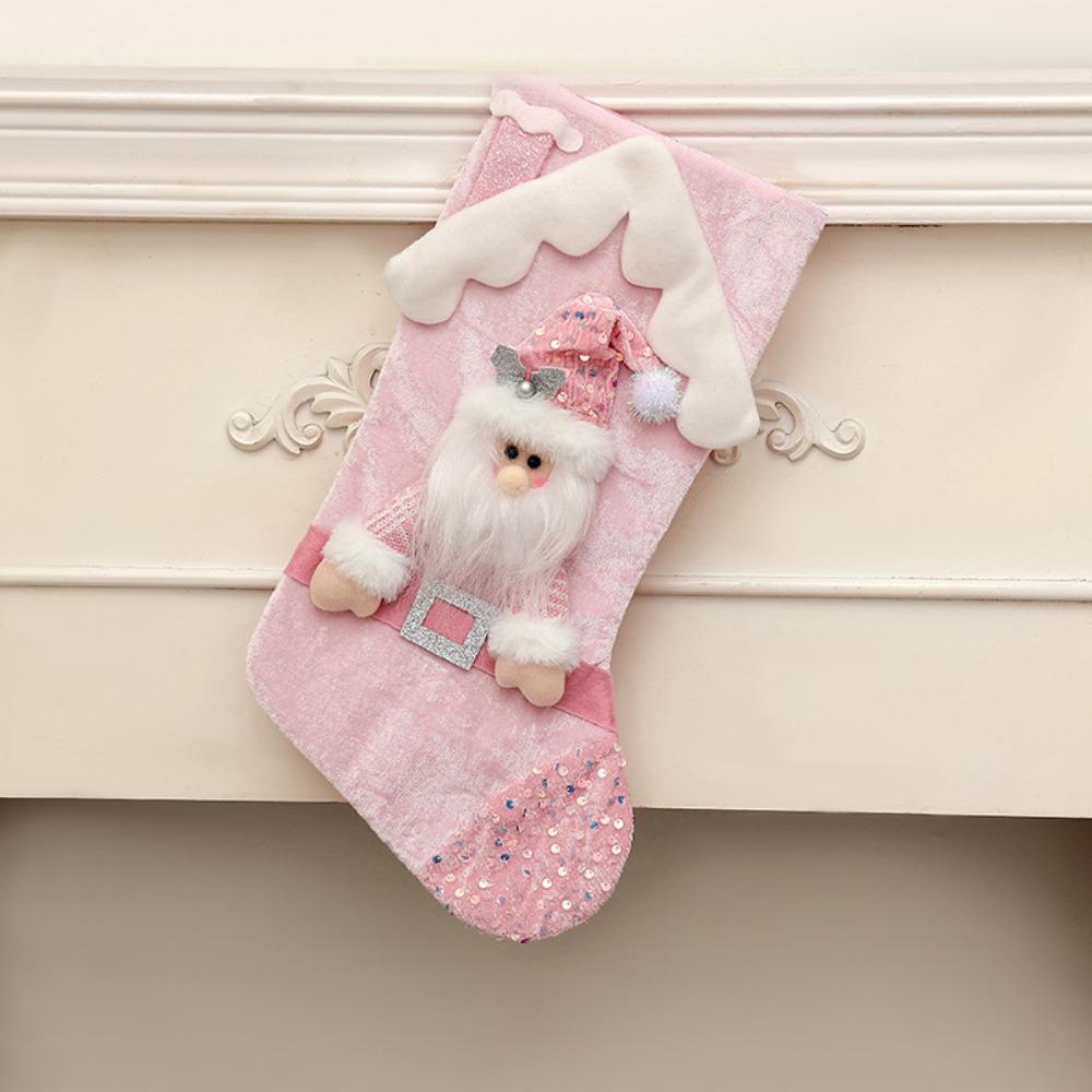 

Santa Doll Design Christmas Tree Pendants Santa Claus Christmas Socks Children Style 1