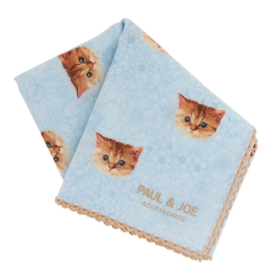

Paul Joe Gauze Handkerchief Nunet and Flower Handkerchief 42cm Paul Joe PAUL JOE ACCESSOIRES & (Blue) [100% Cotton] Women s & & 000286-0002-02