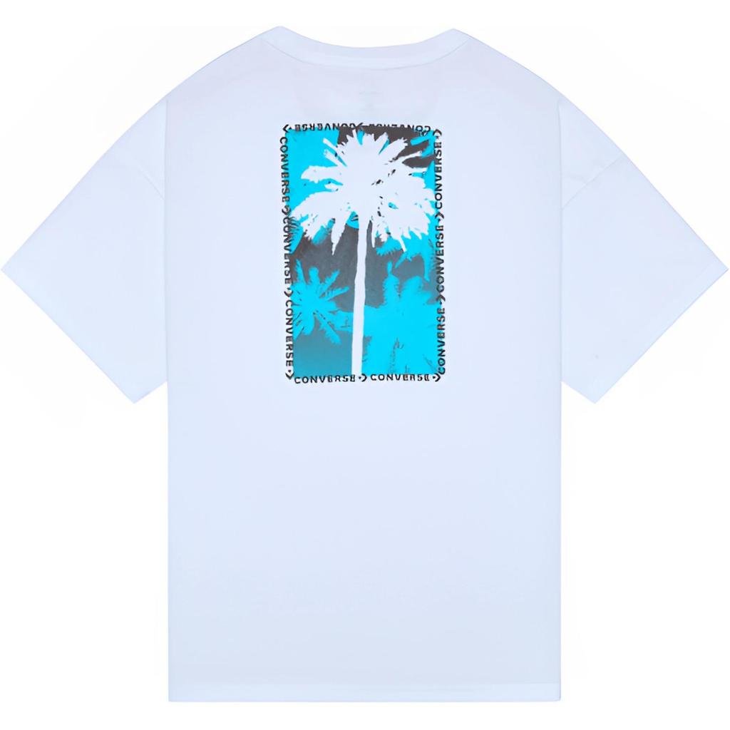 Converse FESTIVAL PALM TREE T Shirt Unisex White 10027152-A01