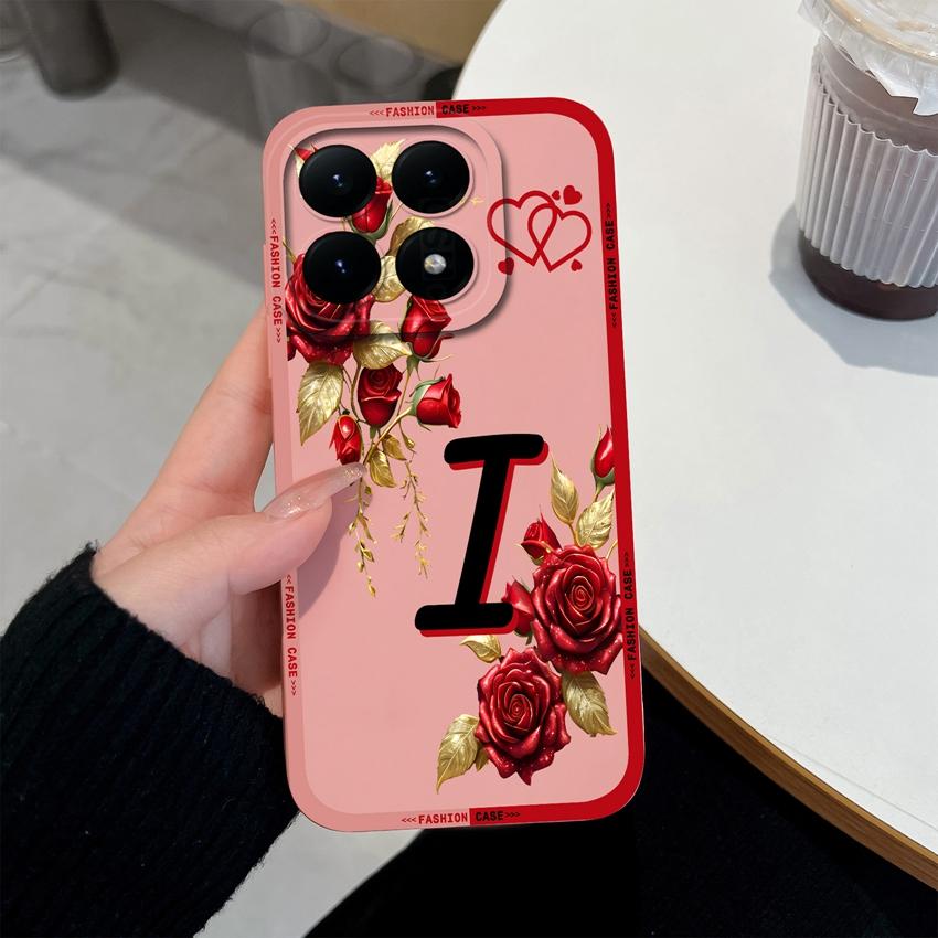 For Xiaomi 15T 14T 12T 17 15 14 13 Pro Lite 12X Phone Case Creative Letters Pattern Soft Matte Silicone Anti Slip Back Cover For Xiaomi Bumper Housing