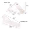 100Pcs with Lids Sandwich Triangle Case PET Wedge Boxes New Sandwich Packing Box  Kitchen