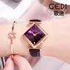 Fashion Creative Rhombus Watch Women'S Niche High-End Belt Quartz Watch