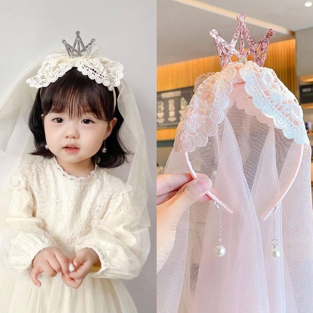 Gauze Happy Birthday Headband Mesh Girls Hair Hoop Cute Birthday Hairband  Kids