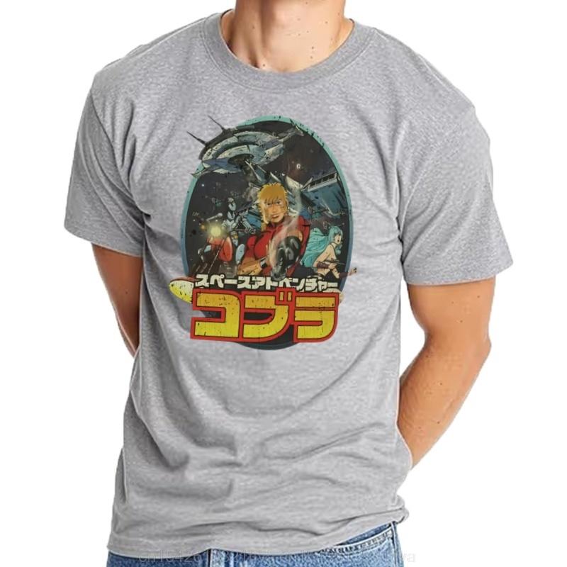 Space Adventure Cobra Tshirt Anime Tshirt Man Sweat Men Harajuku Streetwear Graphic T Shirts Oversized 100 Cotton