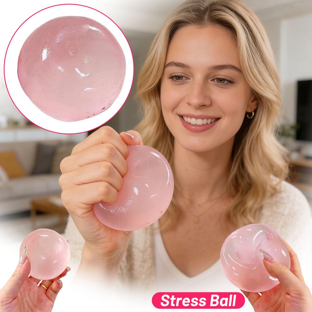 Nutmeg Squeezable Handmade Balls, Transparent Squeezable Balls, Maltose Squeezable Toys, Stress Relief Tool