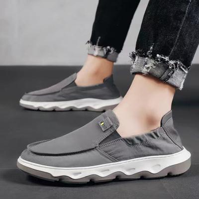 Herrskor Casual Slip-on Canvas Loafers Bekväma Promenadskor för Män Halkfria Mjuka Sneakers Sommarloafers