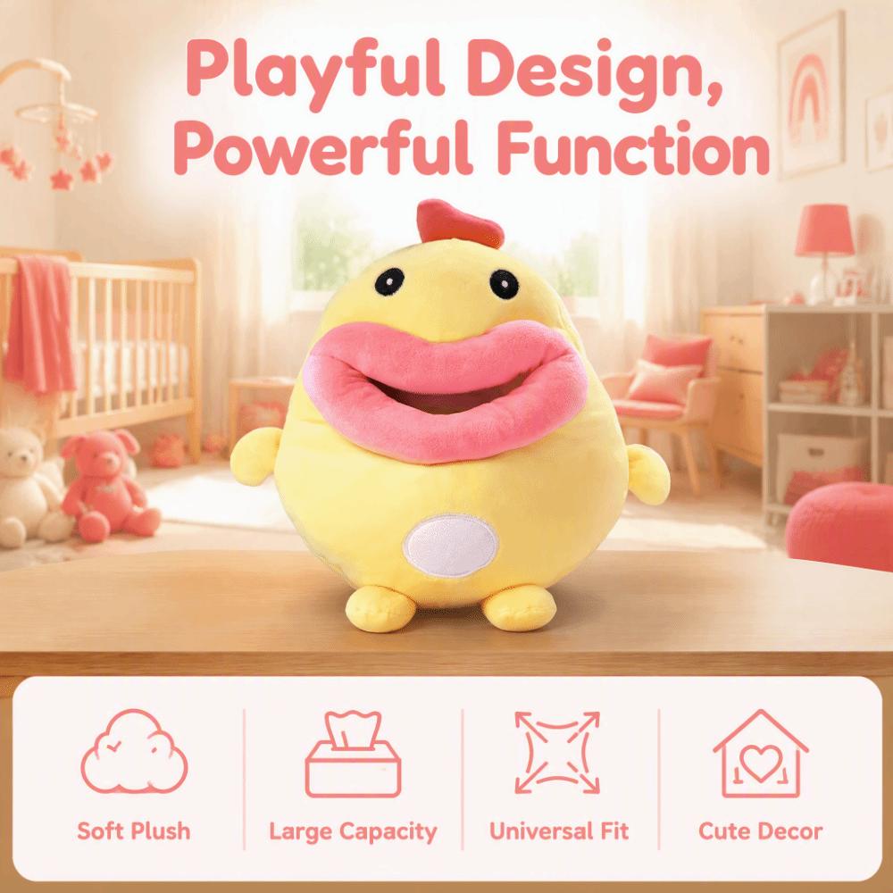 Plush Plush Tissue Dispenser Yellow Seatback Napkin Holder Vehicle Tissue Container Home Use