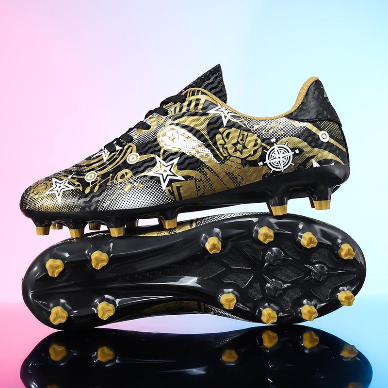 Children's Professional Football Training Shoes with Long Spikes for Boys and Girls - Medium and Large Sizes