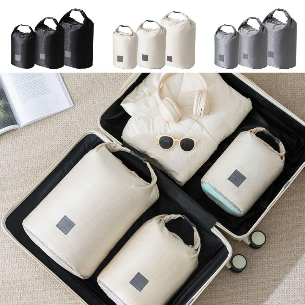 

Roll Up Fitness Bag Waterproof Yoga Bag Simple Clothing Storage Bag Girl S бежевий