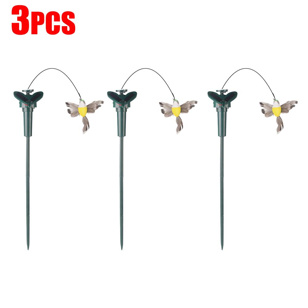 1-5Pcs Solar Powered Flying Wobble Fluttering Butterfly Ornament Cute Animal Solar Flying Butterfly Decor Yard Outdoor Decor
