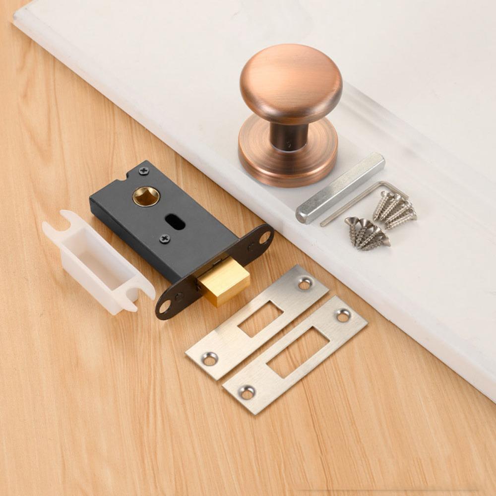 

Бесключевой односторонний невидимый дверной замок круглая ручка дверная ручка цинк цинковый сплав дверной замок спальня Style 4