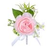 Simulated Rose Wrist Corsage Artificial Rose Wedding Boutonniere for Groom Bridesmaid Wedding Bridal Showers Proms