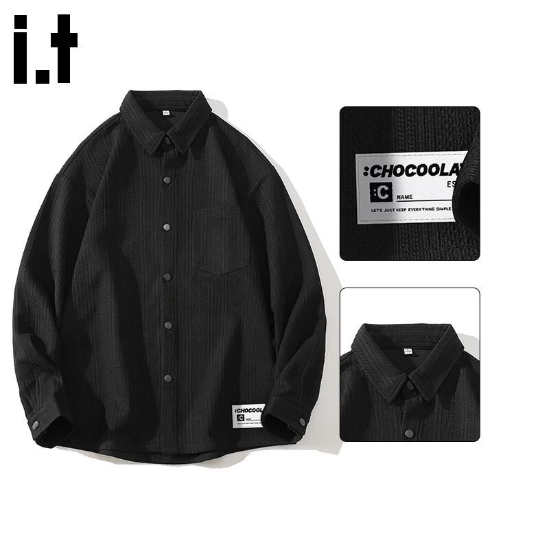 :CHOCOOLATE Men s Japanese Retro Knit Long Sleeve Shirt 4XL