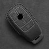 Interior Mouldings Leather Car Key Case For Mercedes Benz A C E S G R Class GLS GLA GLK GLC CLS CLA AMG W204 W205 W212 W463 W176