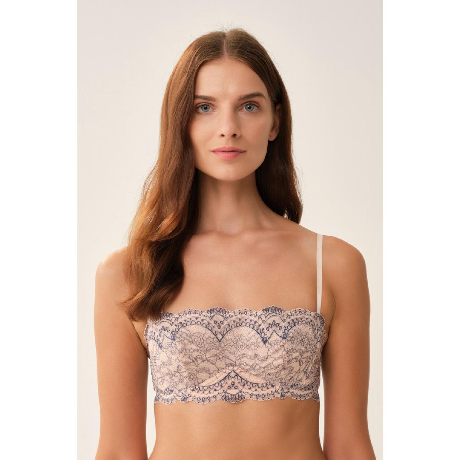 

Pink Non-wireless Bralette 80B рожевий