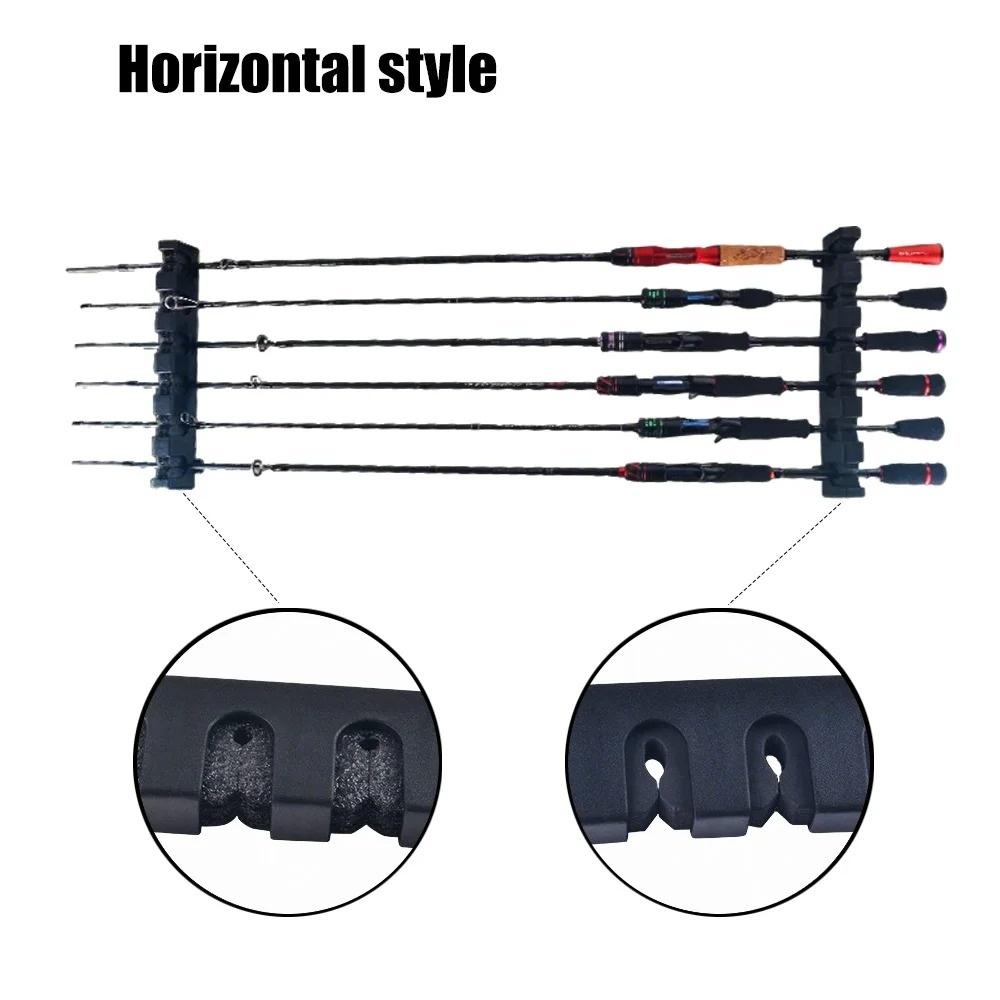 Fishing rod display rack household wall mounted fixed rack display rack vertical wall mounted fishing gear collection and store