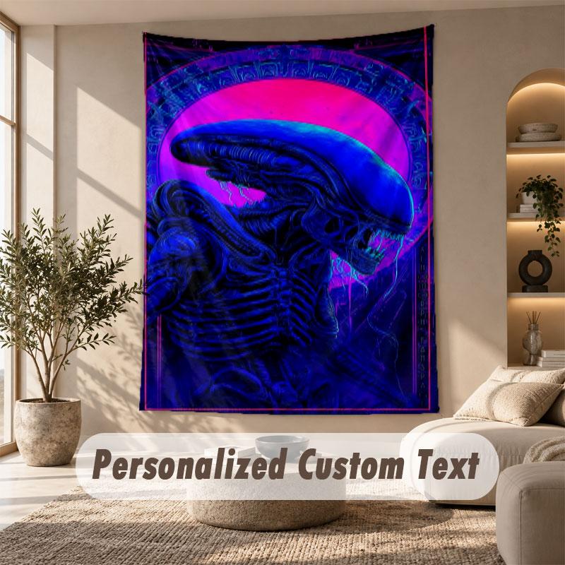 Wall Hanging Tapestry Art Cloth Bedroom Room Background DecorAlien Xenomorph