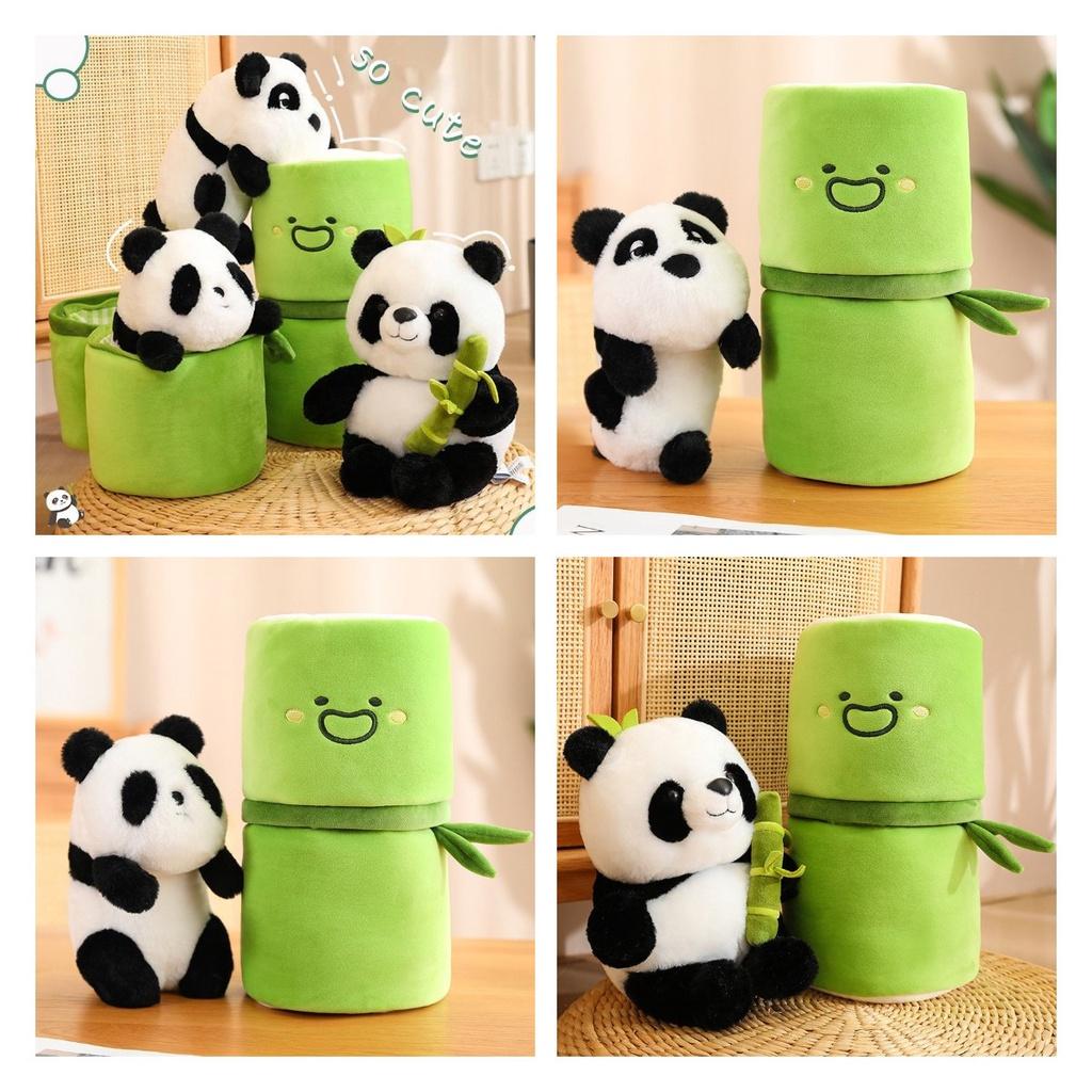 Authentic Panda Plush Toy With Bamboo Perfect Souvenir From China!