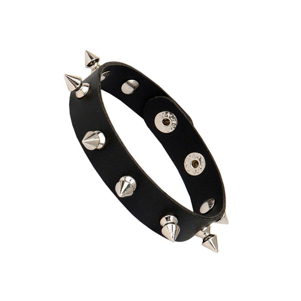 Nieuwe Punk Donkere PU Armband Voor Vrouwen Mannen Hip Hop Rock Ketting Meerlaagse Armband Trend Retro Gotische Sieraden Danser Accessoires