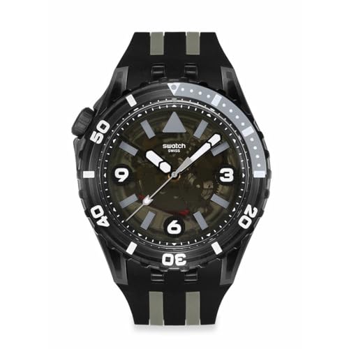Мужские часы Swatch Black Sea Nettle, черные, SSCU09B100