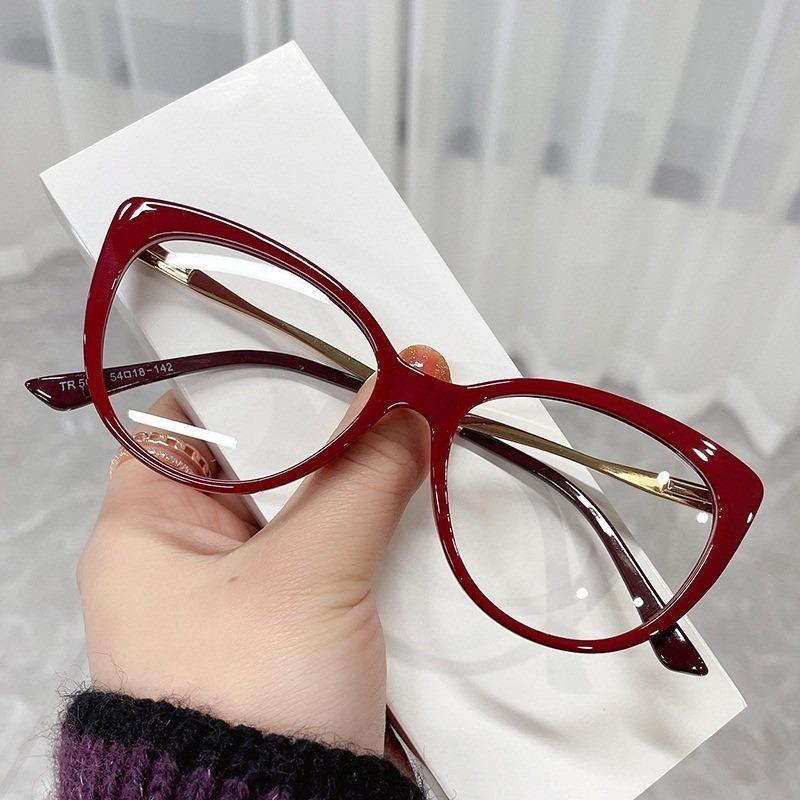 Anti Blue Light Glasses Anti Radiation Metal Frame Eyeglasses Replaceable for Women/Men