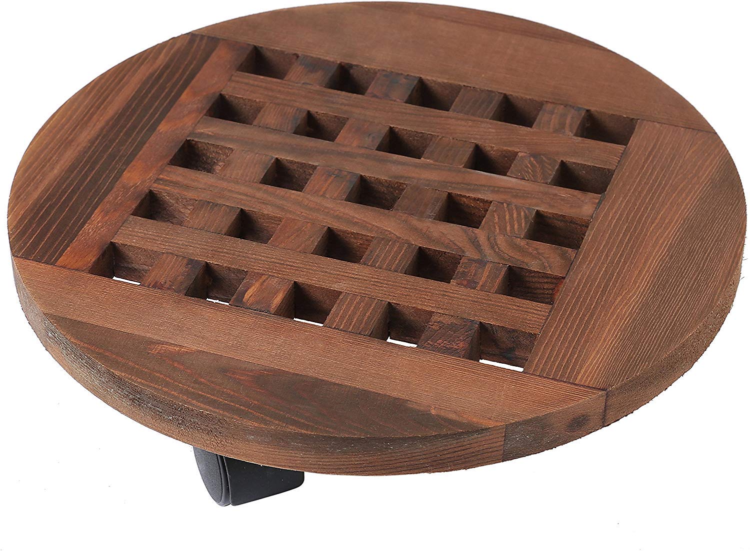 

Диаметр 30 см Деревянная Подвижная Подставка для Цветов Подставка для Цветочных Горшков Подставка для Горшков Кухонная Подставка Подставка для Цветов Держатель для Горшков Тарелка Защита Пола Легко Чистить Легко