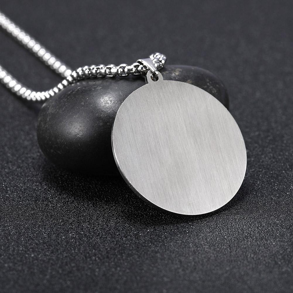 Dawapara Archangels Samael Seals Pendant The Son of Zacharias In The Desert Vintage Amulet Men Necklace Stainless Steel