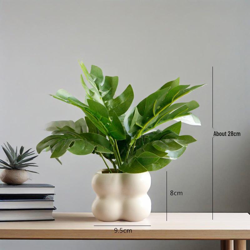 Nordic Style Artificial Potted Plants for Indoor Decor: Perfect for Living Rooms, Offices, and Desktops