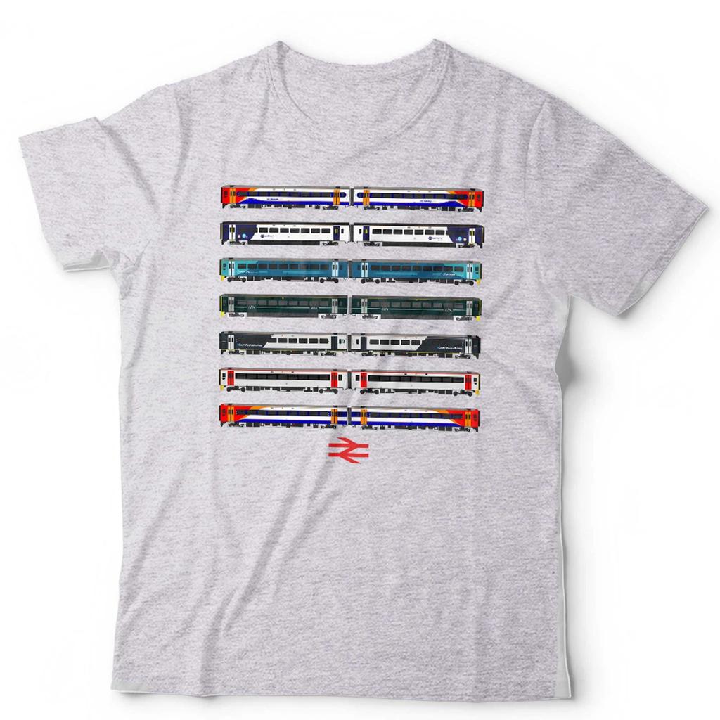 Train T Shirt Modern British Unisex & Kids Trainspotter Railfan British Rail