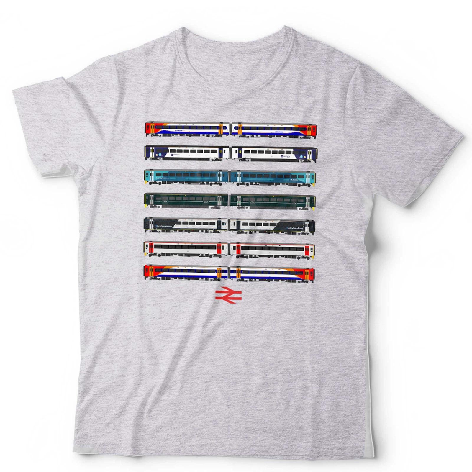 Train T Shirt Modern British Unisex & Kids Trainspotter Railfan British Rail 3XL