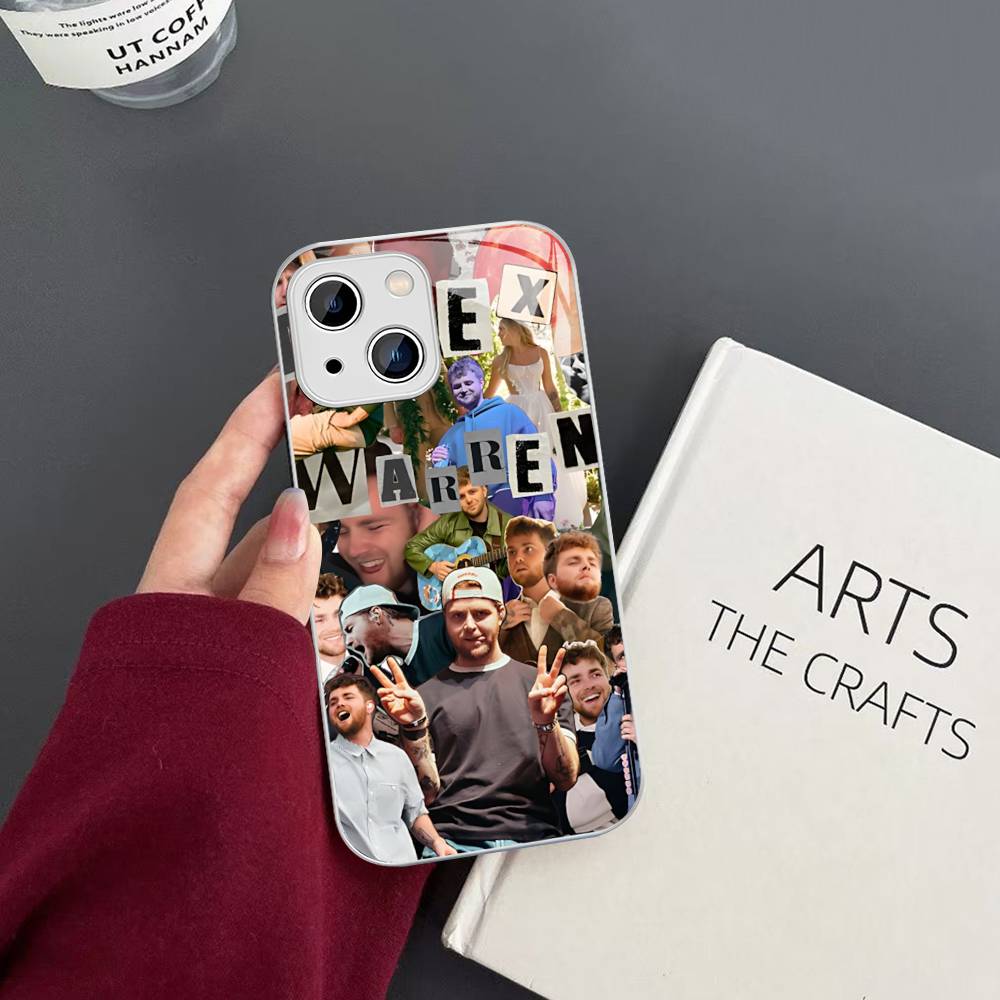 Popular A-alex Music Singer W-warren Tempered Glass For Iphone 14 13 12 11 Pro Mini XS MAX 14Plus X XS XR Cover