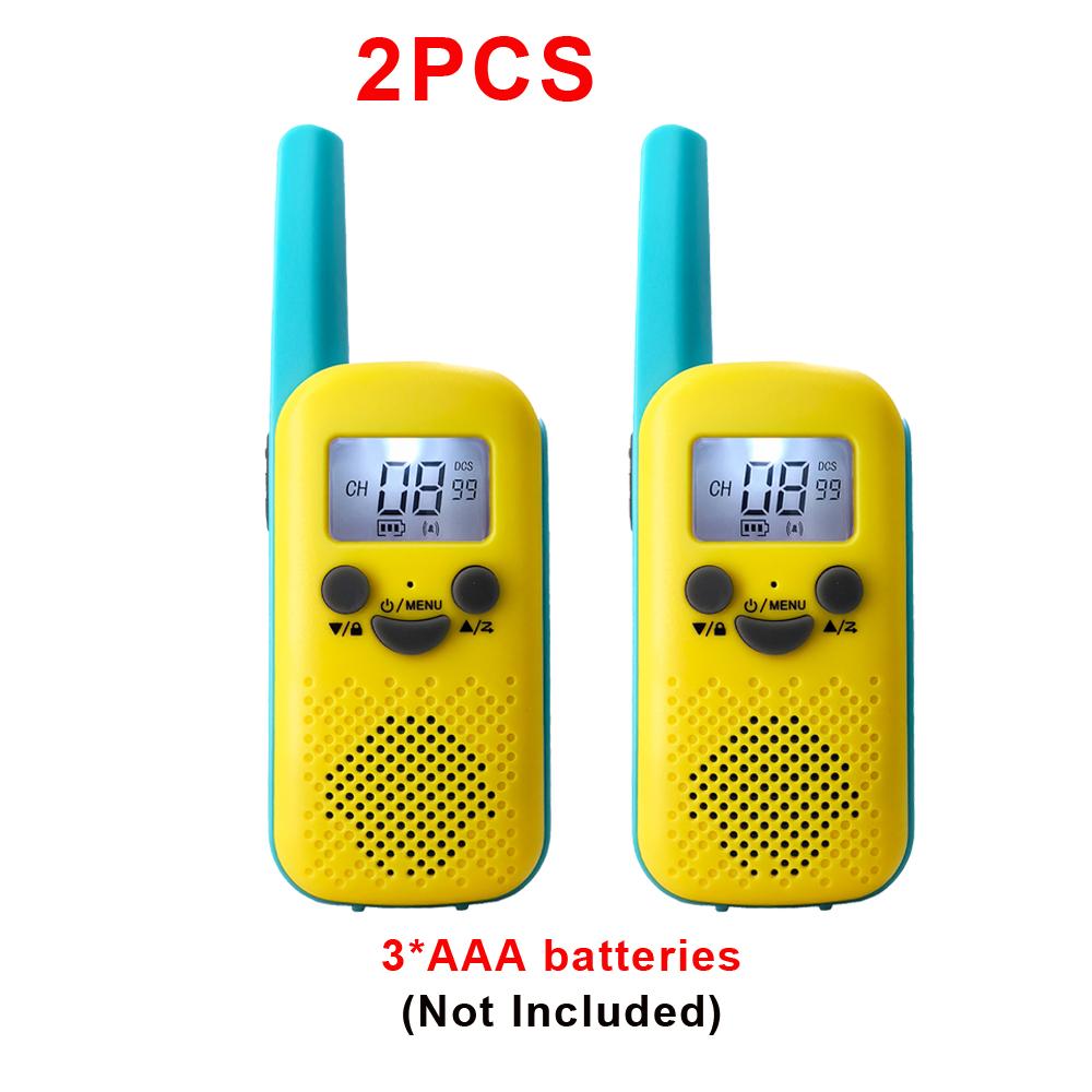 2PCS Kids Handheld Walkie-Talkie 6KM Transceiver Portable Phone Radio Receiver Interphone Mini Walkie Talkie Gifts Boys жёлтый
