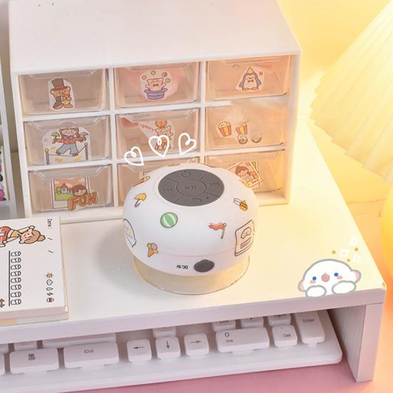 BTS-06 Kabelloser Lautsprecher HiFi Freisprechen IPX4 Wasserdicht Bluetooth-kompatibel Mini Wandmontage-Lautsprecher für Zuhause