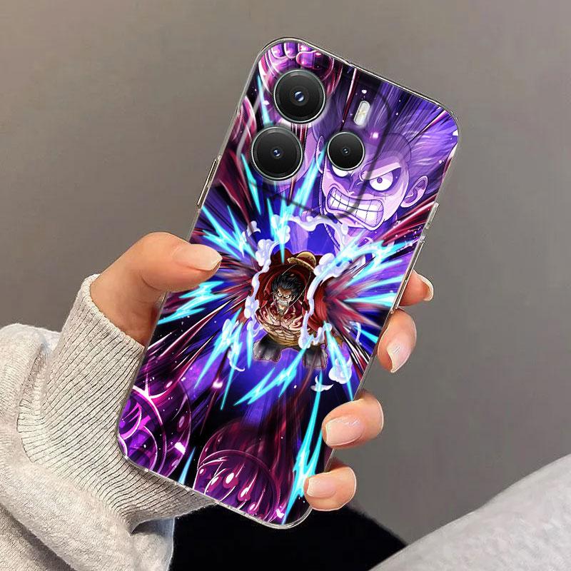 Straw Hat Luffy Case For Xiaomi Redmi Note 15 14 13 12 11 Pro Plus O-One Pieces Cover For Redmi 15C 15 14C 13C Clear Phone Cases