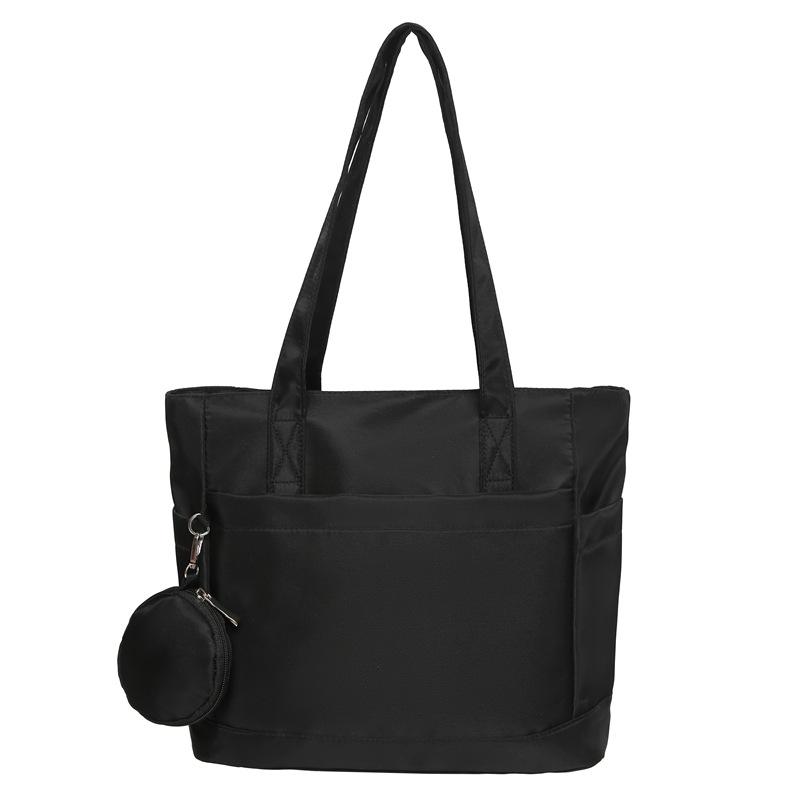 Tote Bag Women's Waterproof Nylon Class Bag Commuter Work Cloth Bag Large Capacity Trendy Handbag Sports Shoulder Bag