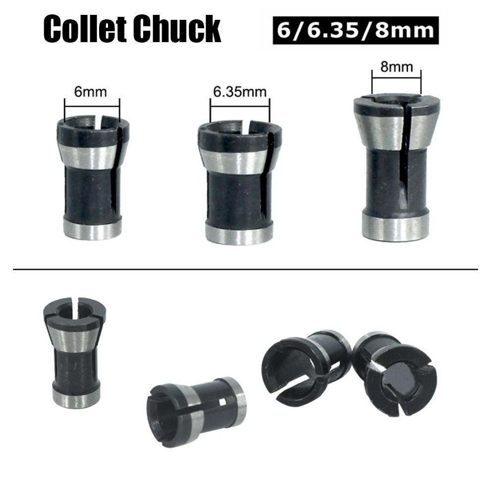 8mm Fräserfutter Ersatzspannzange Für Trimmen Maschine Spannzange für Geradschleifer Futterumbausatz Winkelschleifer kleines Futter Kleines Spannfutter Spannzangen Adapter Spannzangen 3 Stück 6//6,35