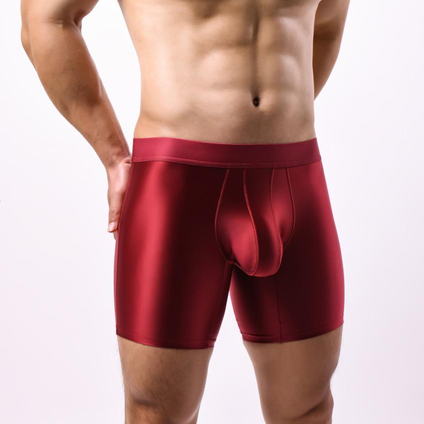 Slip Boxer in Seta Euro-Americani Migliorati Anti-Sfregamento con Supporto Ampliato