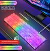 Clavier de jeu transparent RGB Douni KB101