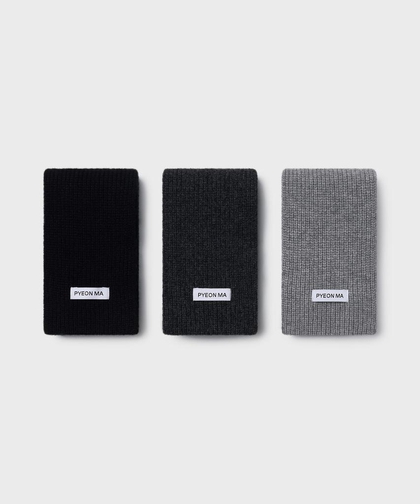 PYEON MA Merino Wool 100 Short Muffler - 3Color