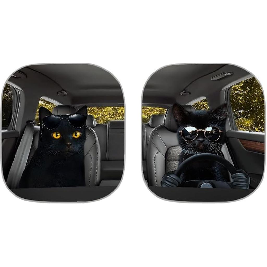 KEIAHUAN Customized Auto Front Window Visor Sun Shade Universal Windshield Sunshade for Car Truck SUV 2-Piece