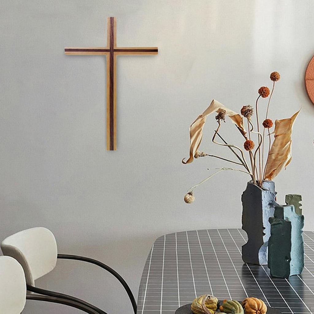Kirchen-Wandbehang Kruzifix Jesus Christliche Anbetung Kapelle Reliquien Holz Religiöses Kreuz Figur