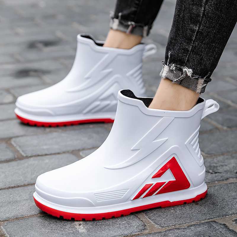 Rain Shoes Men's 2025 Summer New Men's Trend Versatile Outdoor Leisure Sports Wear-resistant Couple Fishing Shoes