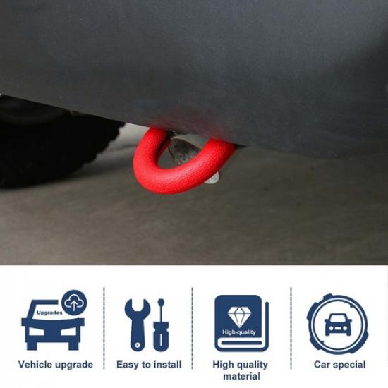 2Pcs Rear Trailer Tow Shackle Hitch Receiver Protector Cover For Ford Bronco 21+