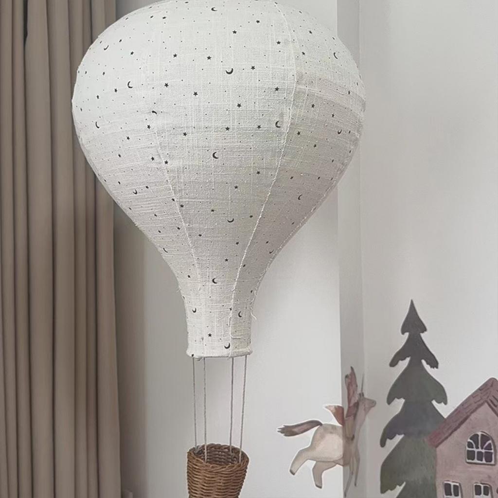 Hot Pendant Light Paired With Wicker Baskets Children's Room Themed Decor Baby Nursery Gift Dreamy Ceiling Ornament