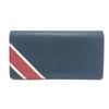 Louis Vuitton M64010 Taiga Stripe Portefeuille Brazza Long Wallet blue/Wine Red